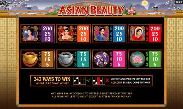 Asian Beauty в казино 1win 
