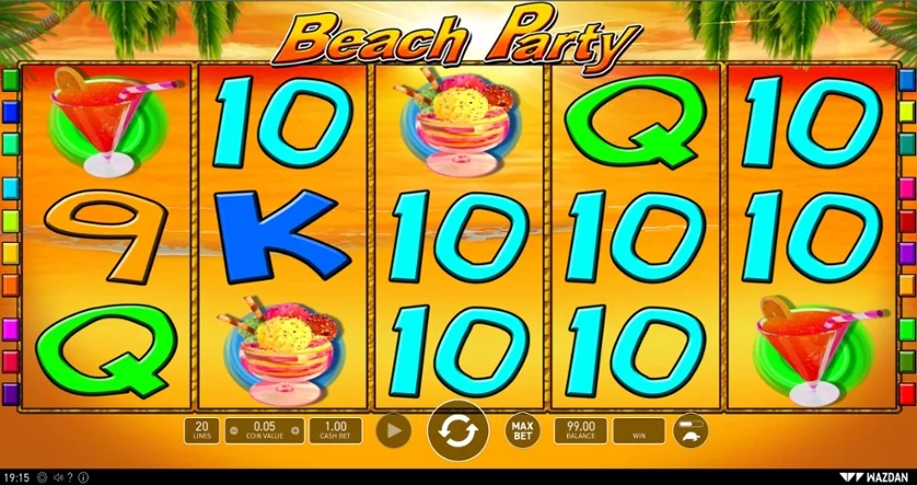 Beach Party slots 1win 