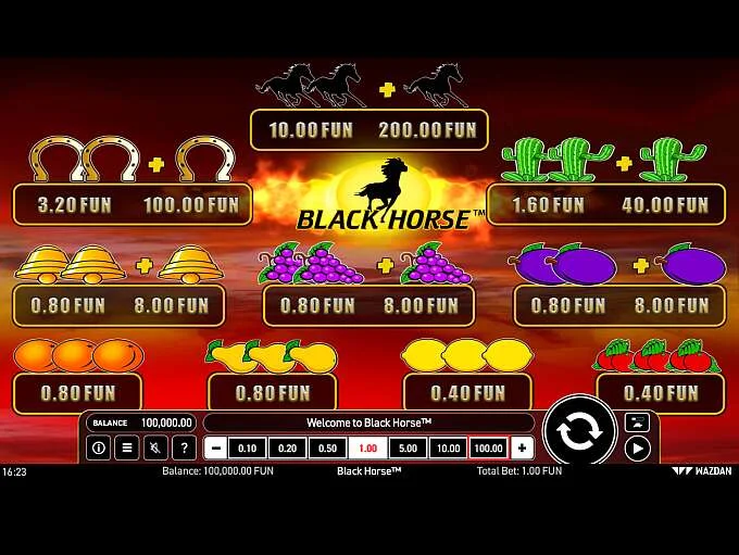 Black Horse в казино 1win 