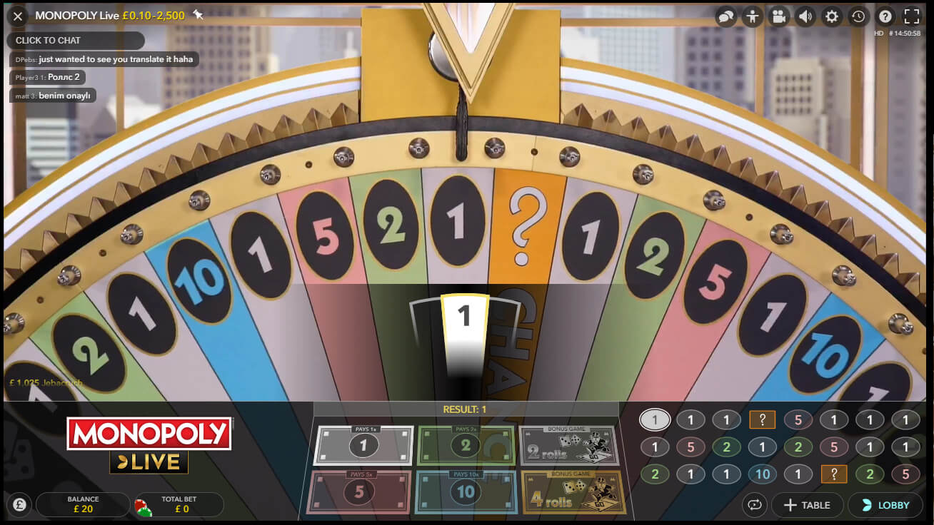 1win monopoly casino